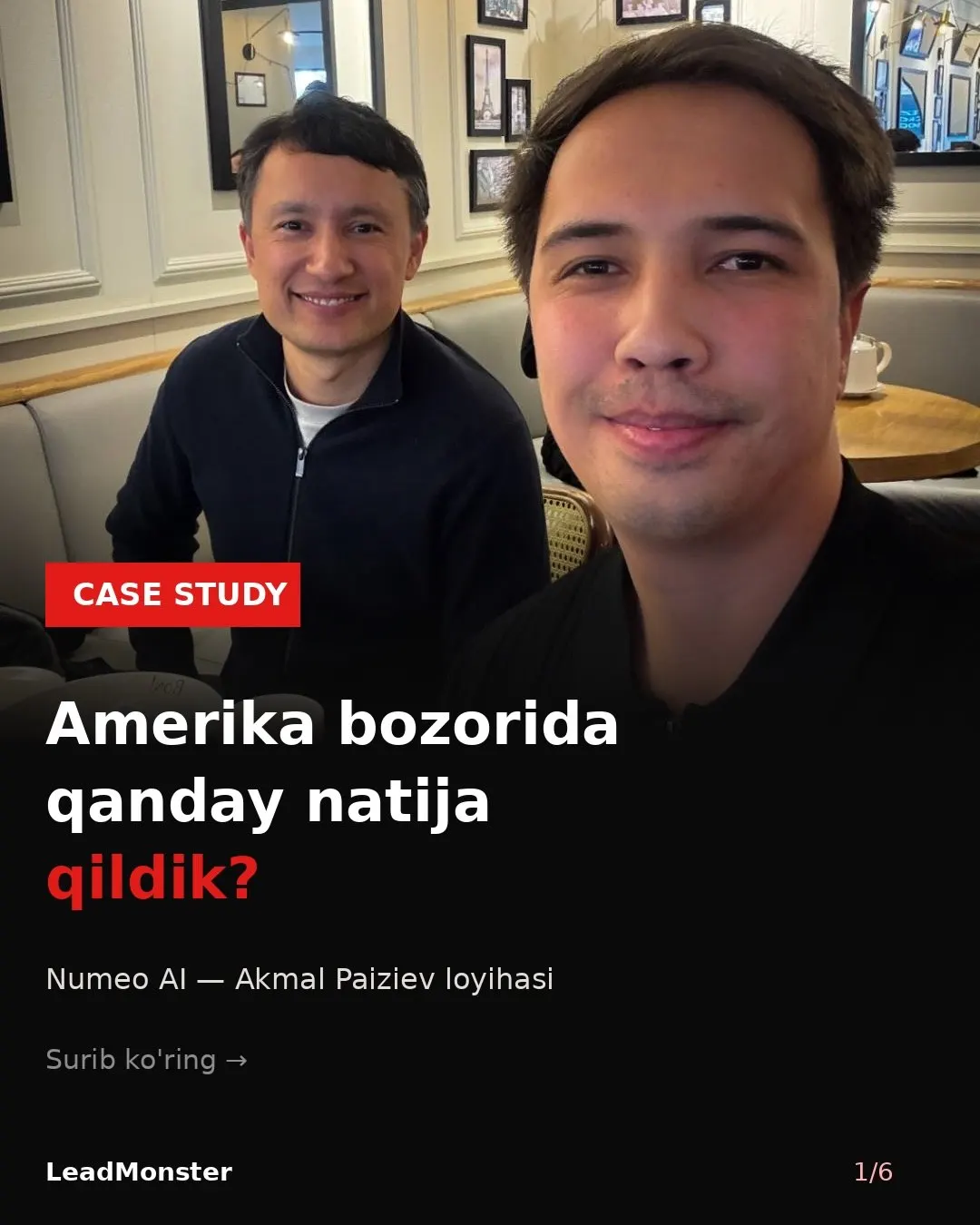 Numeo AI keysi — 1-slayd